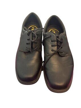 TredSafe Shoes 7.5 Men’s Work Shoes Black Man Made  Lace Up Slip-Resistant